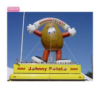 Ballon publicitaire gonflable géant en forme de pomme de terre pour la promotion de la marque sur le toit, frites gonflables