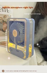 Mini-ventilateur brumisateur portable neuf avec veilleuse et 3 vitesses pour la vente en gros - Product Image 2