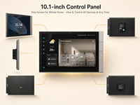 Panneau de commande intelligent 10,1 pouces avec caméra intégrée et hub intégré, compatible avec l'application Tuya, pour interphone de bâtiment