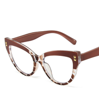 À la mode rétro oeil de chat conception européenne américaine mode couleur bloquant TR Anti lumière bleue lunettes lunettes cadres optiques cadres