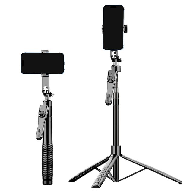 Universal Mobile Phone Compatible Tripod with Remote & Ring Light for Various Scenes