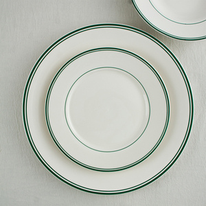 JQY Ensemble de plats de service à steak blanc rond moderne Vaisselle de restaurant en porcelaine Ensembles de <span class=keywords><strong>dîner</strong></span> en céramique assiettes avec logo personnalisé - Product Image 2