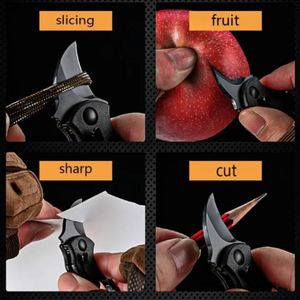 Micro Stainless Steel Traveling Pocket Tool Lightweight Polymer Handle Keyring Pendant for Carton Box Opener <b>Paper</b> Slicing - Product Image 4