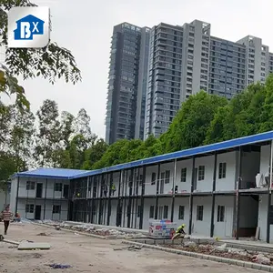 Casa prefabbricata prefabbricata prefabbricata a forma di U resistente della struttura d'acciaio casa prefabbricata di Guangzhou