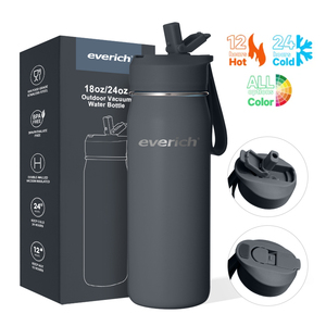 BPA Free Hot Custom <strong>Water</strong> <strong>Bottle</strong> Colorful Travel 18oz <strong>Water</strong> <strong>Bottle</strong> Reusable Gym <strong>Thermal</strong> Insulated Durable Sports <strong>Water</strong> <strong>Bottle</strong> - Product Image 1