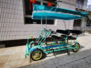 <span class=keywords><strong>Bicicleta</strong></span> <span class=keywords><strong>Familiar</strong></span> de Pedales de <span class=keywords><strong>4</strong></span> <span class=keywords><strong>Ruedas</strong></span> para Paseos Turísticos en el Parque, <span class=keywords><strong>Bicicleta</strong></span> Surrey Divertida, <span class=keywords><strong>Bicicleta</strong></span> Tándem de <span class=keywords><strong>4</strong></span> Asientos - Product Image 6