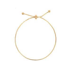 Bracelet minimaliste en or en forme d'os de serpent, chaîne réglable, bijoux géométriques pour femmes - Product Image 5
