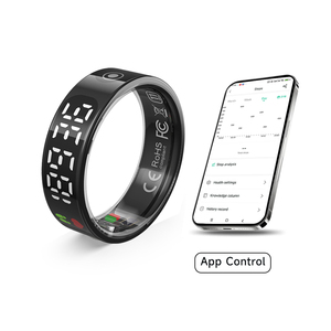 Không thấm nước không dây sạc thông minh Vòng Heart Rate máu Oxy ngủ sức khỏe Màn hình Bước khoảng cách tập thể dục Tracker Đồng hồ báo thức - Product Image 4