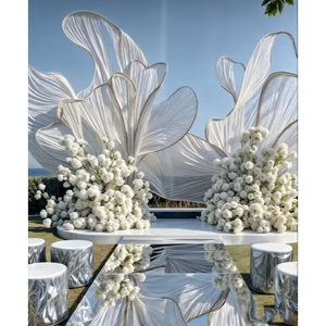Installation artistique géante de luxe haut de gamme, faite à la main, pour la décoration de scène de mariage, vitrine, fleur géante - Product Image 4