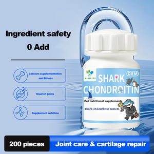 Comprimés de chondroïtine de requin biologique pour animaux de compagnie, directement de l'usine, soutien immunitaire, compléments de santé pour chiens et chats, OEM ODM - Product Image 2
