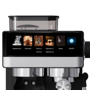 Máy pha cà phê Espresso tự làm sạch, một bình đun, kỹ thuật số, menu màu thông minh, tích hợp máy xay, tạo bọt sữa Latte - Product Image 2