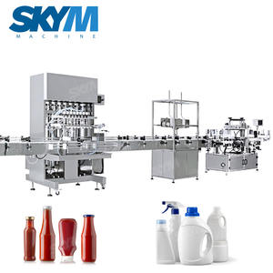Ligne de Production automatique de shampooing lavage à la main savon liquide détergent Lotion cosmétique remplissage linéaire Machine de capsulage et d'étiquetage - Product Image 1