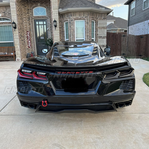 Cubierta de Luz Trasera para Chevrolet Corvette C8 Stingray Z51 Z06 2020-2023, Carcasa Ahumada Negra, Protector de Lámpara, Lente Opaca - Product Image 3
