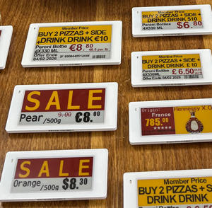 Etiqueta de Precio Digital/Electrónica Impermeable ESL, Etiqueta Electrónica para Estantes con Bluetooth 5.0, Etiqueta de Precio para Exhibición en Supermercados ESL, OEM/ODM - Product Image 1