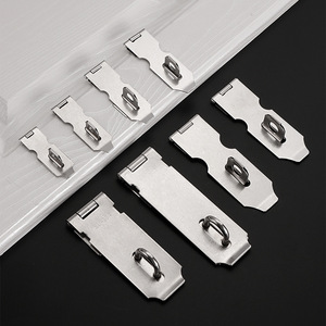 Stainless Steel Door Latch Thickened Durable Furniture <b>Lock</b> Hardware <b>Cabinet</b> Hanging Buckle Minimalist Design - Product Image 2
