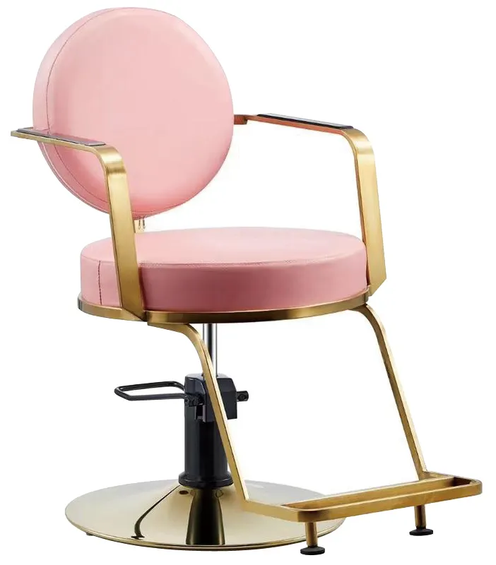 Классический Розовый Серебристый стул для салона