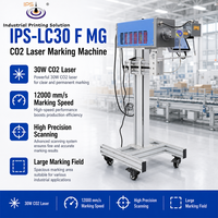 Máquina de Marcado Láser de CO2 en Línea IPS-LC30 F MG, Impresora Láser de CO2 para Codificación de Películas, Botellas y Bolsas