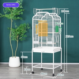 Good Quality Parrot Cage Customizable Bird Cage Bird Aviary Open Top Design Bird Breeding Cage Canary Cage - Product Image 6