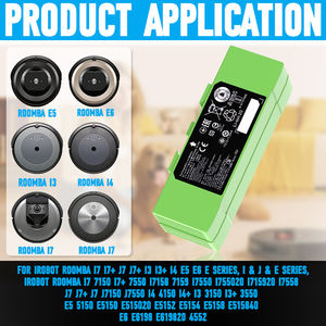 <span class=keywords><strong>แบ</strong></span><span class=keywords><strong>ต</strong></span>เตอรี่ลิเธียมไอออน Jiazijia สำหรับ<span class=keywords><strong>เปลี่ยน</strong></span>ในหุ่นยน<span class=keywords><strong>ต</strong></span>์ดูดฝุ่น Irobot Roomba รุ่น ABL-F E5 E6 I3 I6 I8 I8+ I7 I7+ 7150 I3 I3+ 3150 E5 E6 6198 E6198 ความจุ 4.46Ah - Product Image 5