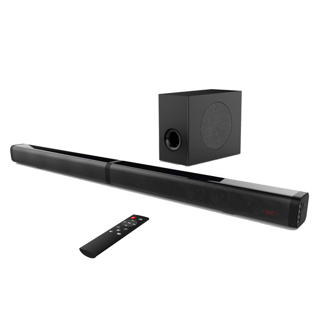 2.1ch Detachable Soundbar with Powerful Wireless with Subwoofer TV Split Sound bar 120W Surround Speakers Wireless