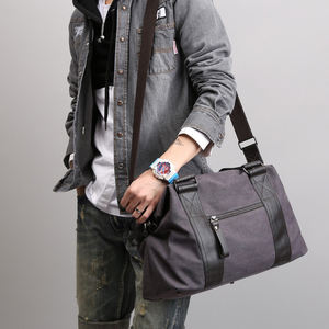 Sac de voyage et de sport vintage en toile pour homme et femme, grand format, à bandoulière, fourre-tout, sac de nuit, sac de week-end, sac de sport extérieur - Product Image 3