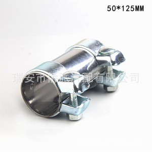 Abrazadera de tubo de acero inoxidable 60x125mm 50x125mm 50x95mm 55x95mm 65x95mm para conexión de silenciador de escape de coche y motocicleta - Product Image 2