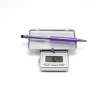 Bolígrafo De metal giratorio con purpurina flotante, cristal, arcoíris, pantalla táctil, regalo