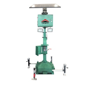 Torre di Illuminazione Mobile con Pannelli Solari, Fari LED Solari per Illuminazione Stradale e Costruzioni - Product Image 5