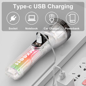 Không thấm nước đa chức năng USB sạc LED Đèn pin năng lượng mặt trời Torch ngân hàng điện cho cắm trại ngoài trời săn bắn đi bộ đường dài IP65 - Product Image 4