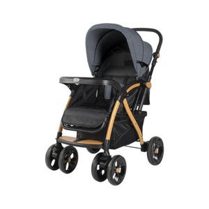 Poussette pour bébé BabyC8, absorption des chocs à quatre roues, grande taille, pliable dans les deux sens, entièrement pliable, poussette pour enfants - Product Image 1