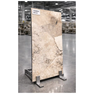 กระเบื้องพอร์ซเลนสีเบจขายดี ดีไซน์สวย ขนาด 600x1200 มม. ผิวเงา หนา 8 มม. กันลื่น ใช้ปูพื้นและผนังห้องนอน ห้องนั่งเล่น - Product Image 1