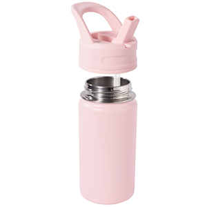 Botella de Agua Aislada para Niños de 12 oz con Tapa de Paja, Botella de Vacío de Acero Inoxidable 304, Mantiene el Frío 24H y el Calor 12H, para Niños Pequeños, Escuela y Viajes - Product Image 1
