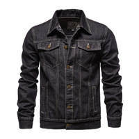 Luxe hommes nouveau-né He-Man vêtements imperméable Denim extérieur hiver veste toile Jromper noir mince tissu automne saison