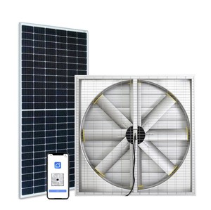 Extractor de Aire Industrial de Alta Eficiencia, Ventilador Solar de Pared para Fábrica, Invernadero, Granja Avícola, Ventilador de Refrigeración - Product Image 2