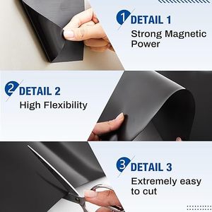 Bobine magnétique stable à force magnétique, étanche, en matériaux souples, aimant flexible en caoutchouc pour étiquettes d'équipements industriels - Product Image 2