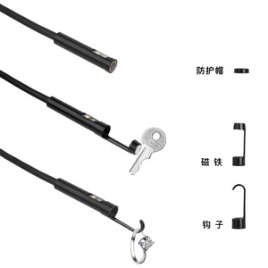 Industrial Endoscope 5MP 100000mm 4.3 Inch IPS Display Waterproof Pipeline Camera Triple Lens Car Side Mirror Inspection - Product Image 1