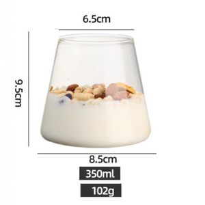 High Quality Conical Glass Tumbler Iced <b>Coffee</b> Juice Milk Transparent Breakfast High Borosilicate Home Reusable Customizable - Product Image 4