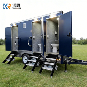 Remorque de toilettes de luxe avec douche, cabine de toilettes publiques, toilettes portables à louer pour le camping et les événements spéciaux - Product Image 4