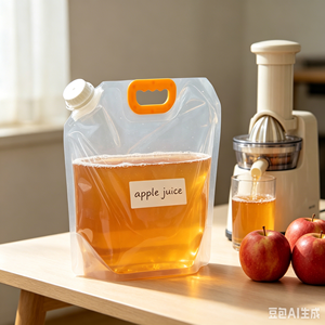 Bulk Supply Clear Visible Spout Pouch 2.5L 5L Easy Pour Nozzle For Cooking Oil Vinegar Liquid Packing - Product Image 1