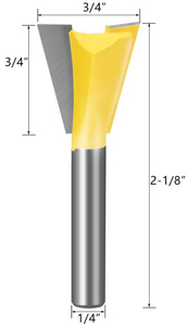 Brocas de enrutador de cola de pato de carburo, vástago de <span class=keywords><strong>1</strong></span>/4 pulgadas y 6mm, sin rodamiento, para tallado y grabado de madera - Product Image 5