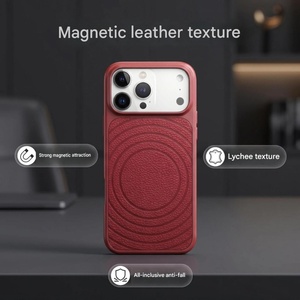 เคสโทรศัพท์มือถือหนัง PU ลายแฟชั่น พร้อมแม่เหล็ก สำหรับ iPhone 17 12 13 14 15 16 Pro Max Ultra  บางเฉียบ ป้องกันอย่างดี - Product Image 6