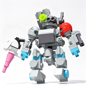 Kit de juguetes educativos STEM prácticos, robot BB Mecha Warrior, bloques de construcción DIY, juego creativo de bloques de montaje para niños - Product Image 5