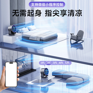 Nouveau ventilateur puissant à circulation d'air, fonctionnement silencieux, design mural sans perçage, cuisines, dortoirs, bureaux, ventilateur portable - Product Image 2