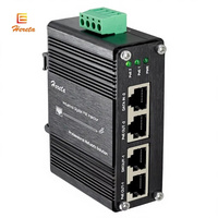 Injecteur PoE industriel Gigabit 2 ports 30W PoE+ IEEE 802.3af/at Plug-and-Play Distance de transmission 100m 12-48V DC