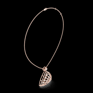 จี้เพชรรูปทรงเรขาคณิตลายดอกไม้สีเงิน พร้อมสร้อยคอชุบทอง ดีไซน์หรูหราทันสมัย เหมาะสำหรับใช้ในชีวิตประจำวัน - Product Image 4