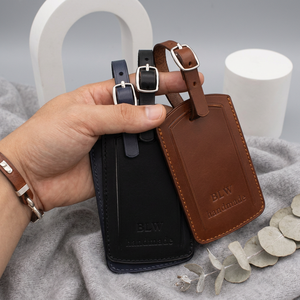 Premium Eco-Friendly Waterproof Leather <b>Luggage</b> <b>Tags</b> Durable Personalized Transfer Sticker Labels Customizable Packaging Custom - Product Image 4