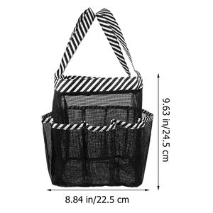 Bolsa de playa plegable, ligera, extra grande, de malla, con 8 bolsillos, para ducha, portátil, para dormitorio. - Product Image 3