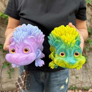 Vashine - Figura <span class=keywords><strong>de</strong></span> acción <span class=keywords><strong>de</strong></span> erizo impresa en 3D para niños, juguete <span class=keywords><strong>de</strong></span> erizo colorido, flexible y creativo, impreso en PLA, <span class=keywords><strong>de</strong></span> cristal - Product Image 6