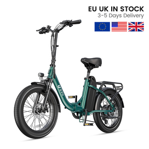 20 Inch <b>Ebike</b> Electric City Bike for Adults <b>Fat</b> Tire E Bicycle with Low Step <b>Frame</b> - Product Image 5