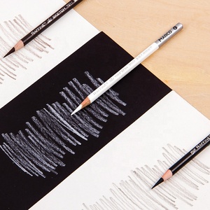 Marco Set di matita in legno marrone chiaro marrone chiaro carboncino morbido <span class=keywords><strong>per</strong></span> studenti d'arte che disegnano ed evidenziano piombo colorato - Product Image 4